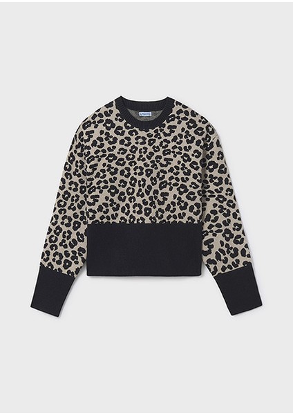 Siyah Kız Çocuk Kazak 7310