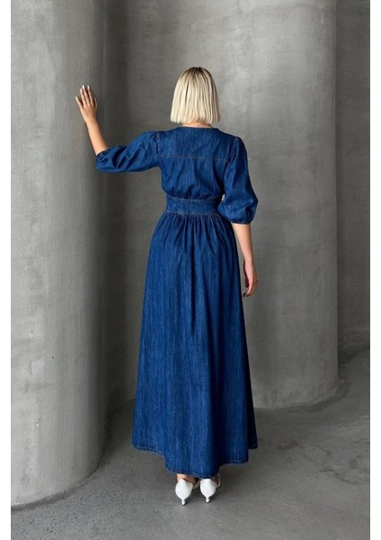 7037 Kot Elbise-Mavi fırsatları