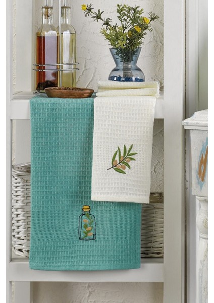 6 Parça %100 Pamuk 40 x 60CM Bitki Desenli Mutfak Havlusu Seti Mutfak Kurulama Bezi Seti Nuanstek fiyatları