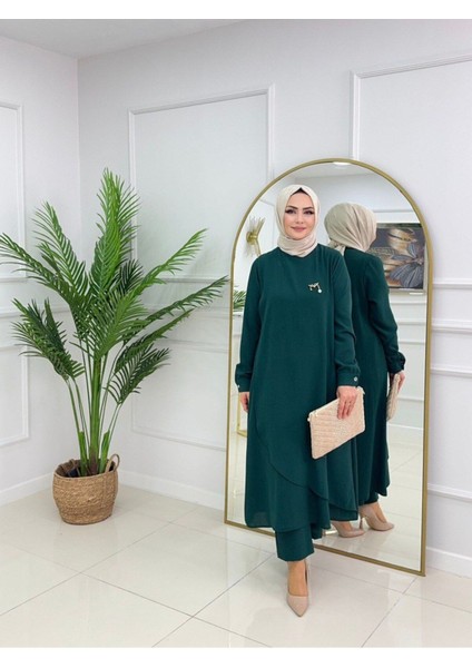 Kadın Tesettür 2'li Takım Pantolon & Tunik