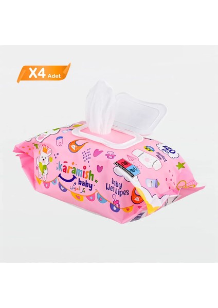 Karamish Baby Islak Mendil 120 Li 4 Adet modelleri