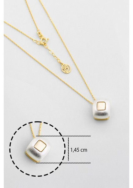 Lunara 18 Ayar Sarı ve Beyaz Altın Kaplama Gümüş Kolye modelleri