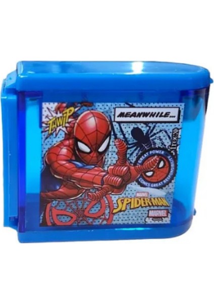 Kalemtıraş Örümcek Adam Hazneli 3 Bıçaklı Mavi 44682 modelleri