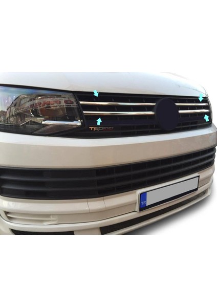 Ön Panjur Krom 4 Parça T6 Transporter Van 2015 ve Sonrası Modeller Için fiyatları