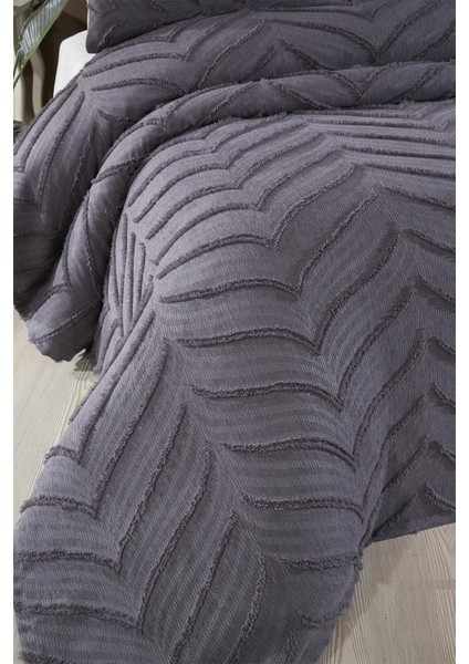 Sementina 3 Parça Çift Kişilik Pike Takımı Antrasit modelleri