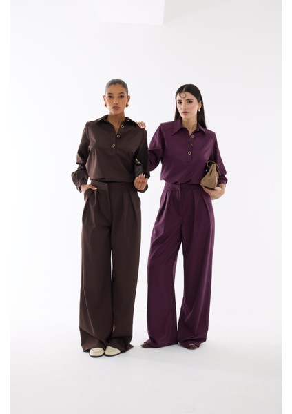 Premium Palazzo Kahve Pantolon fiyatları