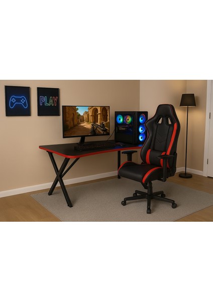 x Metal Ayaklı Oyuncu Masası Gamer Masa fiyatları