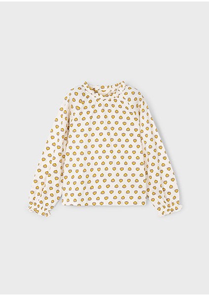 Bej Hardal Kız Çocuk Şifon Örgü Bluz 4003 fırsatları