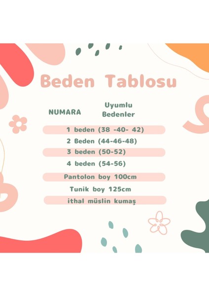 Kadın Tesettür 2'li Müslin Takım Tunik & Pantolon fiyatları