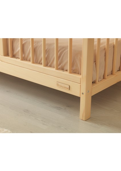 Nova - Natural Orta Kapılı Yuvarlak Çıtalı Karyola indirimleri