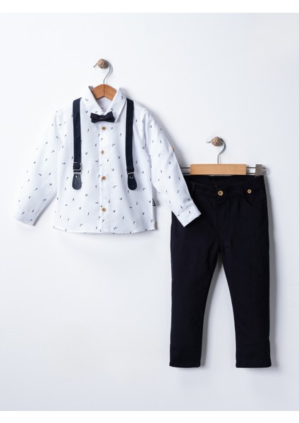 Erkek Çocuk Washington Fish Yazlık Bayramlık Salopet Takım Elbise