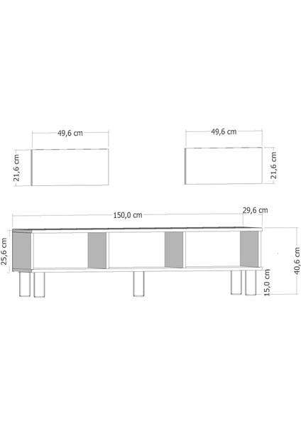 Dariodd Şömineli (A) Bohem Tv Sehpası Beyaz-Beyaz indirimleri