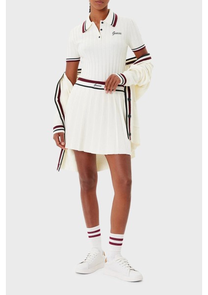 Sabina Logolu Yünlü Slim Fit Düğmeli Polo Yaka Kısa Kollu Kazak V5BP04Z1152 Bayan Polo Yaka Kazak V5BP04 Z1152 G054 fiyatları