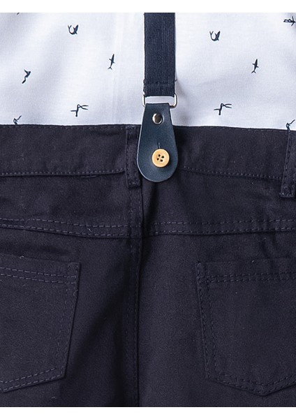 Erkek Çocuk Washington Fish Yazlık Bayramlık Salopet Takım Elbise