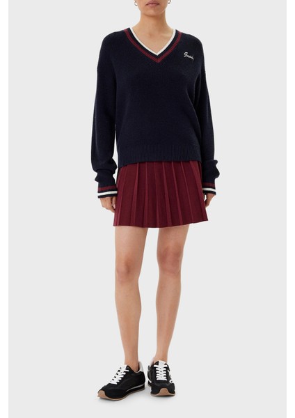 Sabina Pileli Yün Karışımlı Kışlık Mini Boy Triko Etek V5BD02Z1152 Bayan Etek V5BD02 Z1152 G4P2 fiyatları