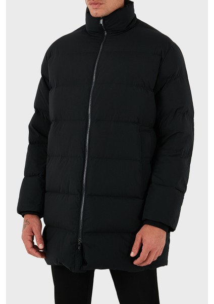 Kapitoneli Oversize Fit Kuş Tüyü Dolgulu Dik Yaka Şişme Mont Erkek Mont 8N1LA5 1nlrz 0999