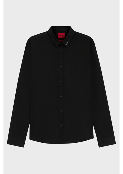 Streç Pamuklu Ekstra Slim Fit Klasik Yaka Gömlek Erkek Gömlek 50475678 001