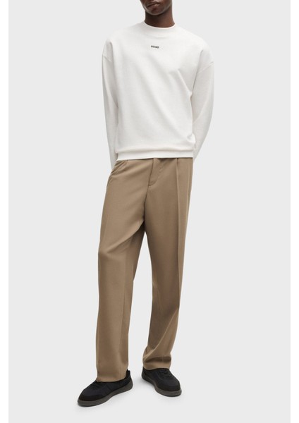 Logolu % 100 Pamuk Relaxed Fit Bisiklet Yaka Sweat Erkek Sweat 50525892 102 fiyatları