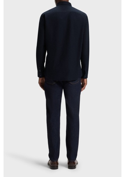 Logolu % 100 Pamuk Slim Fit Düğmeli Yaka Gömlek Erkek Gömlek 50544917 404 modelleri