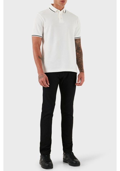 Puantiyeli Streç Pamuklu Slim Fit Düşük Bel Dar Paça Jeans Erkek Kot Pantolon EM000121 AF14124 FC042