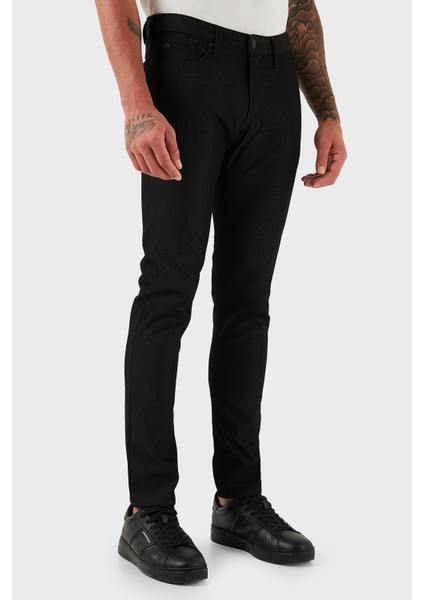 Puantiyeli Streç Pamuklu Slim Fit Düşük Bel Dar Paça Jeans Erkek Kot Pantolon EM000121 AF14124 FC042 fiyatları