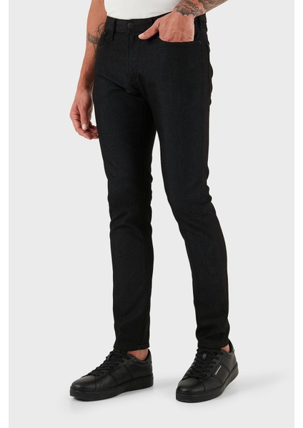 Puantiyeli Streç Pamuklu Slim Fit Düşük Bel Dar Paça Jeans Erkek Kot Pantolon EM000121 AF14124 FC042 modelleri