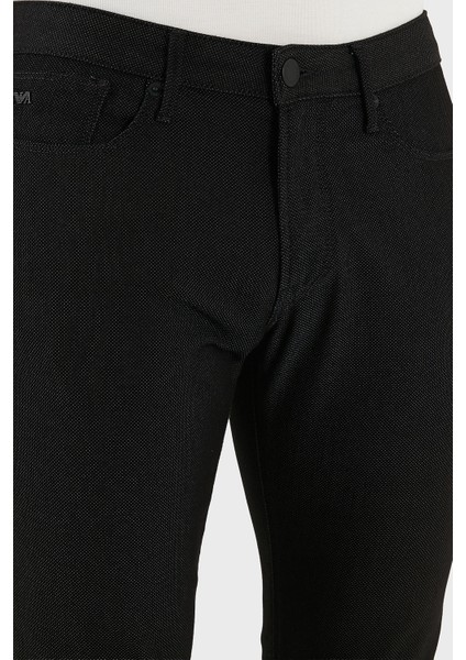 Puantiyeli Streç Pamuklu Slim Fit Düşük Bel Dar Paça Jeans Erkek Kot Pantolon EM000121 AF14124 FC042