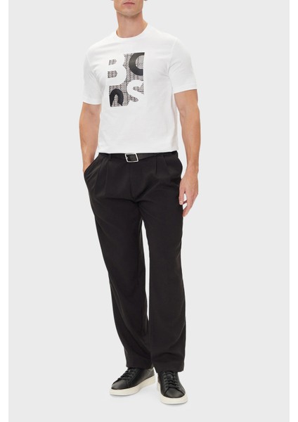 % 100 Pamuk Regular Fit Bisiklet Yaka Logolu T Shirt Erkek T Shirt 50543901 100 fiyatları