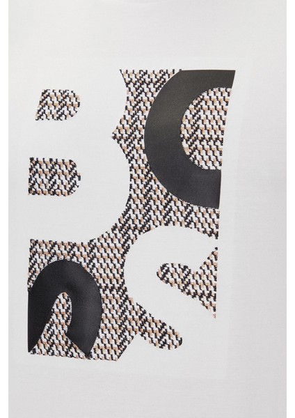 % 100 Pamuk Regular Fit Bisiklet Yaka Logolu T Shirt Erkek T Shirt 50543901 100 fırsatları