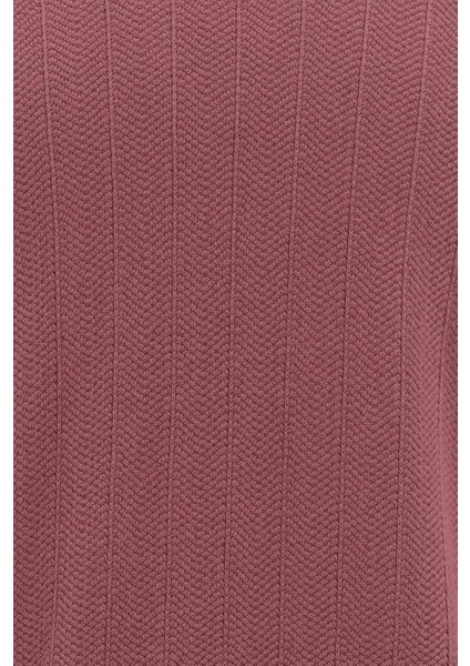 Bisiklet Yaka Regular Fit Yünlü Desenli Triko Kazak modelleri