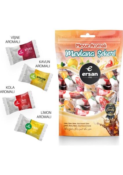 Mix 2 Mevlana Şekeri Tekli Paketli Doypack - 500 gr