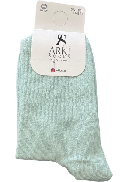 Pastel Yeşil Kadın Çorap – %90 Pamuk – Yumuşak ve Esnek fiyatları
