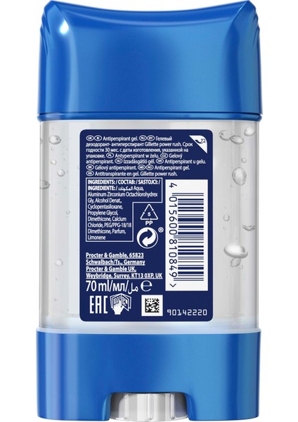 Clear Jel Power Rush Antiperspirant Deodorant 70 ml