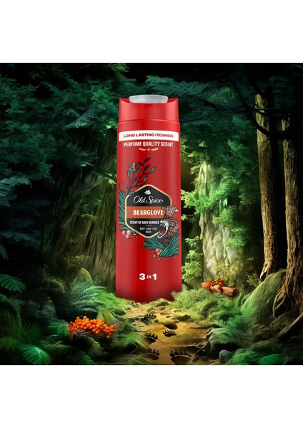 Bearglove Erkek Duş Jeli ve Şampuan 400 ml