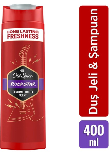 Rockstar Erkek Duş Jeli ve Şampuan 400 ml