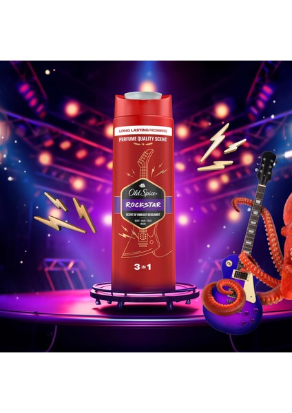 Rockstar Erkek Duş Jeli ve Şampuan 400 ml