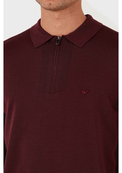 % 100 Yün Regular Fit Yarım Fermuarlı Polo Yaka Kazak Erkek Kazak EM001512 AF14158 U5086 indirimleri