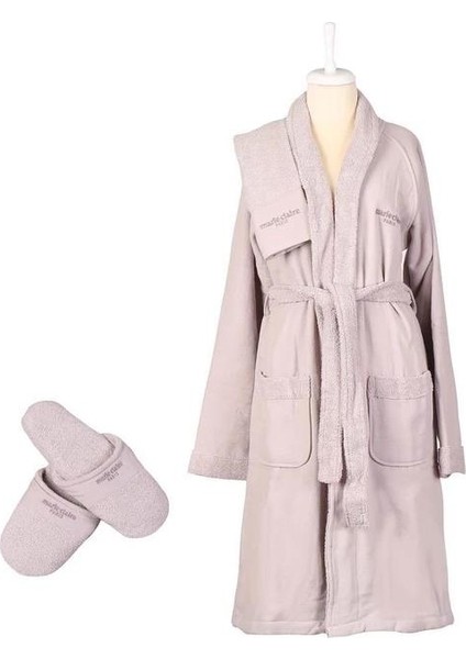 Bornoz Marıe Bayan Bornoz Set Cotton MC060060 S/m Lıla