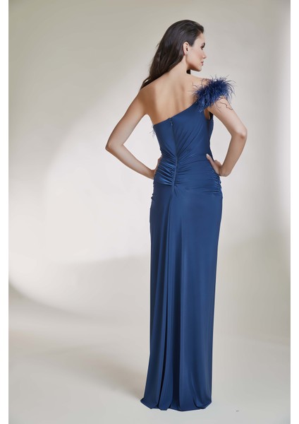 Abiye Elbise 9100-İNDIGO modelleri