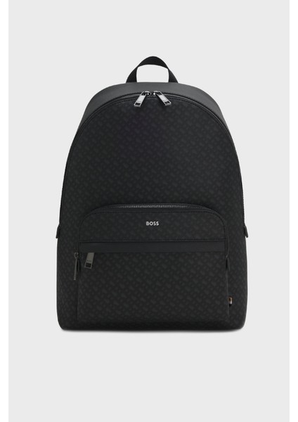 Astarlı Jakarlı Logo Baskılı Ayarlanbilir Çift Askılı Sırt Çantası Erkek Sırt Çantası 50552571 003