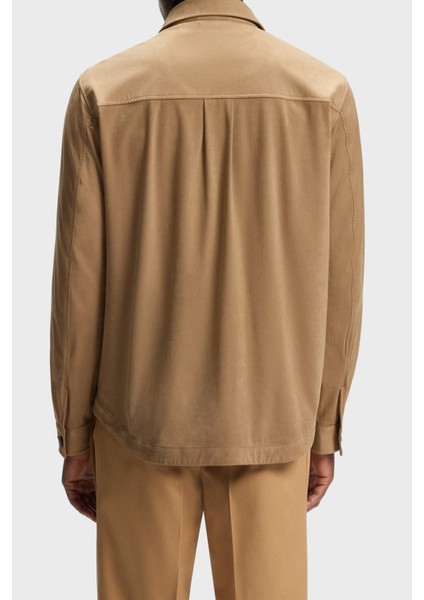 Relaxed Fit Gömlek Yaka Uzun Kollu Cepli Gömlek Erkek Gömlek 50544483 260 modelleri