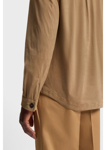 Relaxed Fit Gömlek Yaka Uzun Kollu Cepli Gömlek Erkek Gömlek 50544483 260 fırsatları