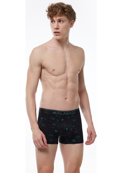 Erkek Siyah Desenli 6 Lı Premium Collection Modal Boxer 6M252 fiyatları