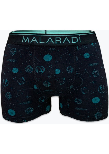 Erkek Siyah Desenli 6 Lı Premium Collection Modal Boxer 6M252