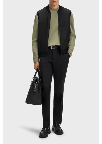 Logolu Regular Fit Kolej Yaka Fermuarlı Yelek Erkek Yelek 50543164 001 fiyatları