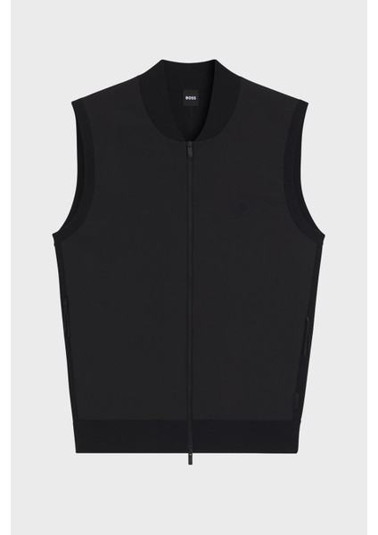 Logolu Regular Fit Kolej Yaka Fermuarlı Yelek Erkek Yelek 50543164 001 indirimleri