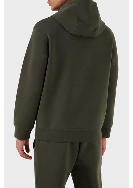 Logolu Pamuklu Regular Fit Kapüşonlu Sweat Erkek Sweat EM003587 AF10013 U8120 modelleri