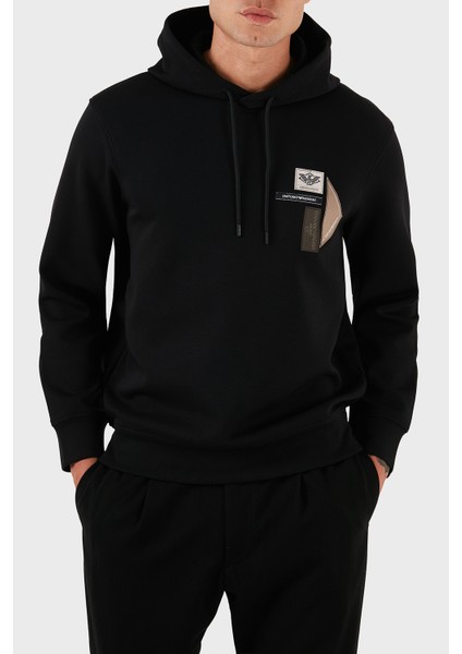 Logolu Pamuklu Regular Fit Kapüşonlu Sweat Erkek Sweat EM003587 AF10013 UC001 modelleri