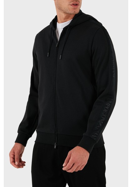 Logolu Pamuklu Regular Fit Kapüşonlu Sweat Erkek Sweat EM000653 AF14976 UC001 fırsatları