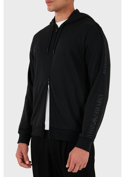 Logolu Pamuklu Regular Fit Kapüşonlu Sweat Erkek Sweat EM000653 AF14976 UC001